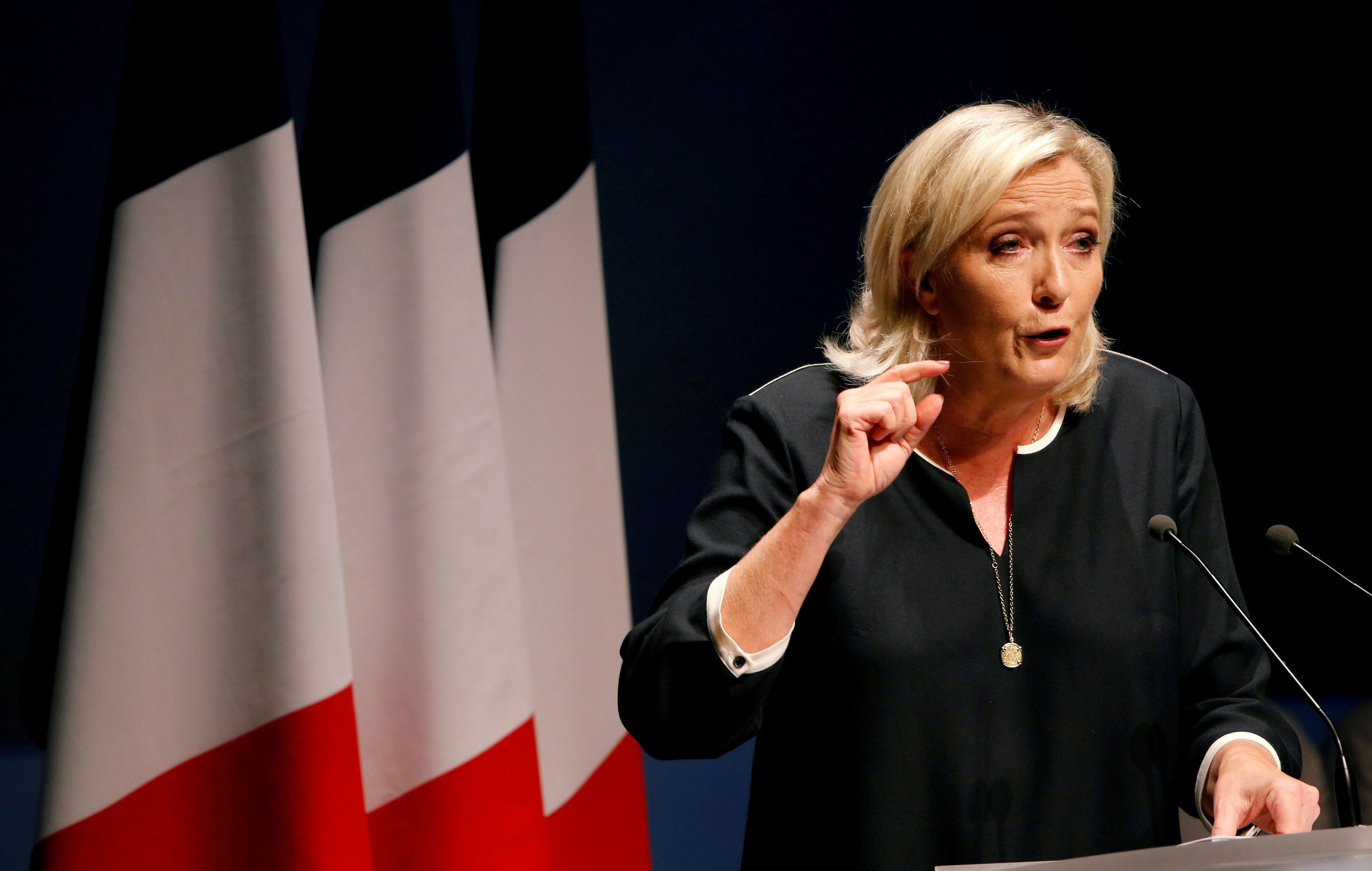 La poltica francesa Marine Le Pen.