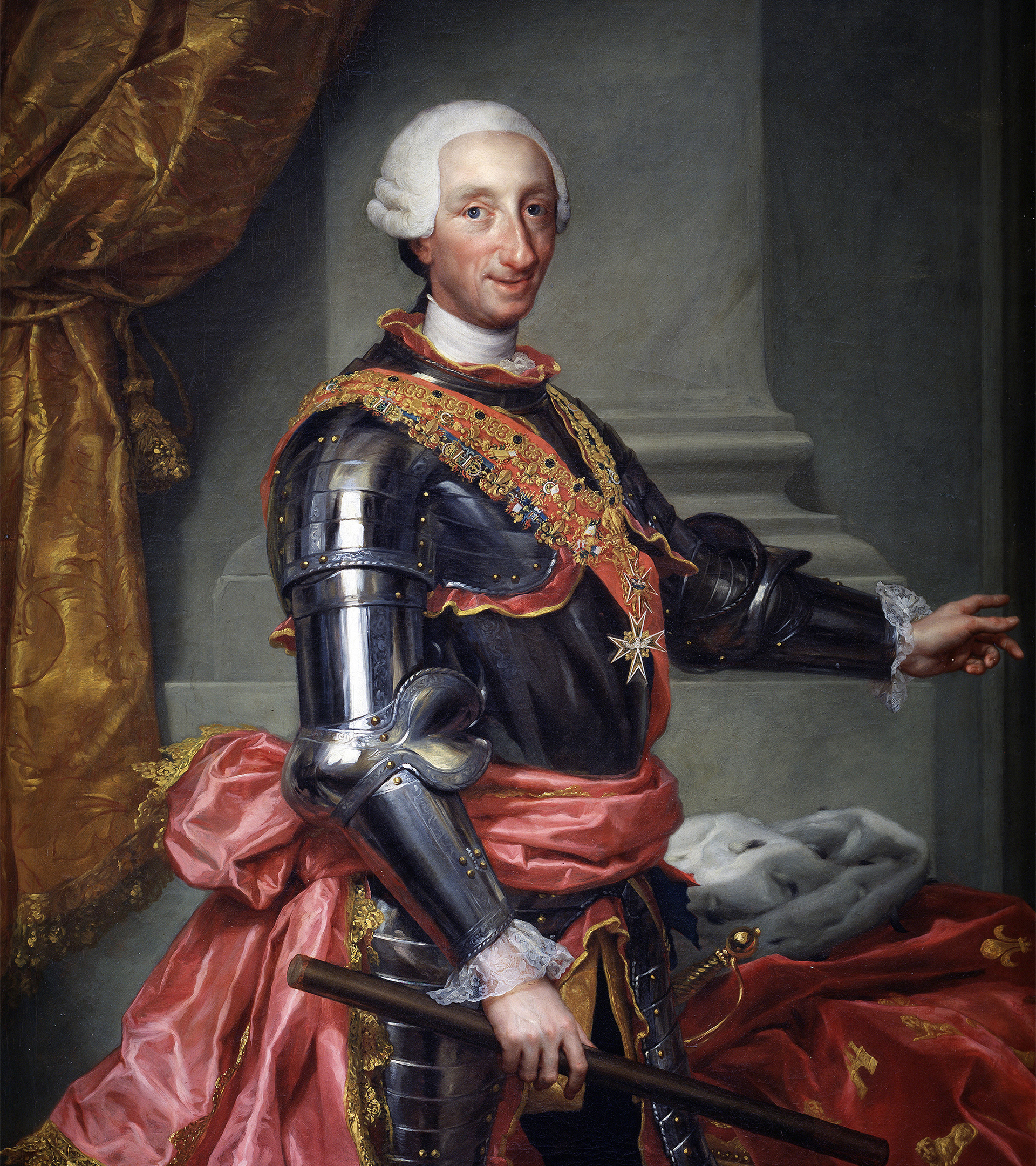Carlos III, retratado por Mengs.