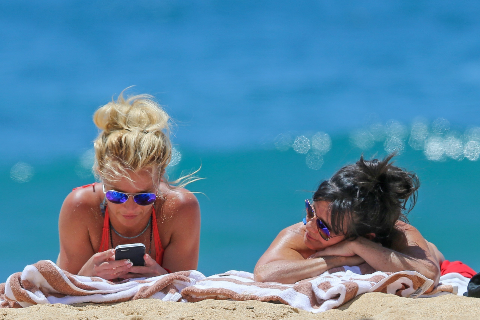Britney y su madre Lynne, en Hawai en 2017.
