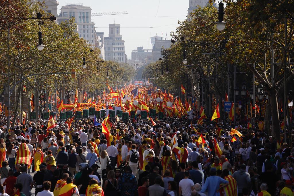 Manifestacin de Societat Civil Catalana en Barcelona.