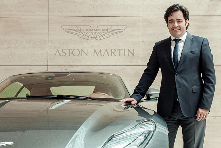 Lorenzana, en su epoca de director comercial de Aston Martin Europa