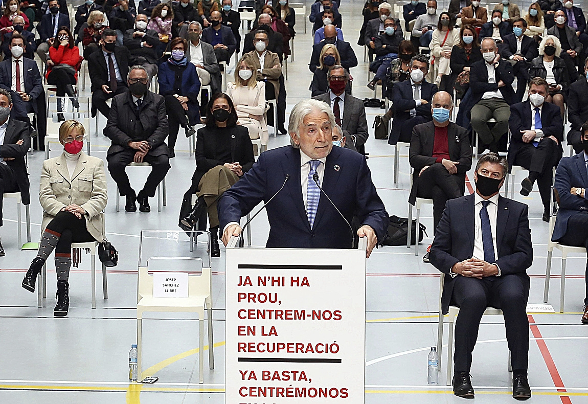 El presidente de Foment del Treball, Josep Sánchez Llibre, el pasado marzo.