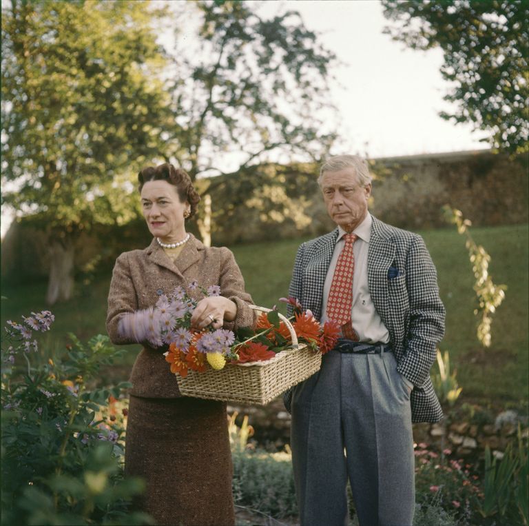 Eduardo VIII y Wallis Simpson en Gif-sur-Yvette en 1955