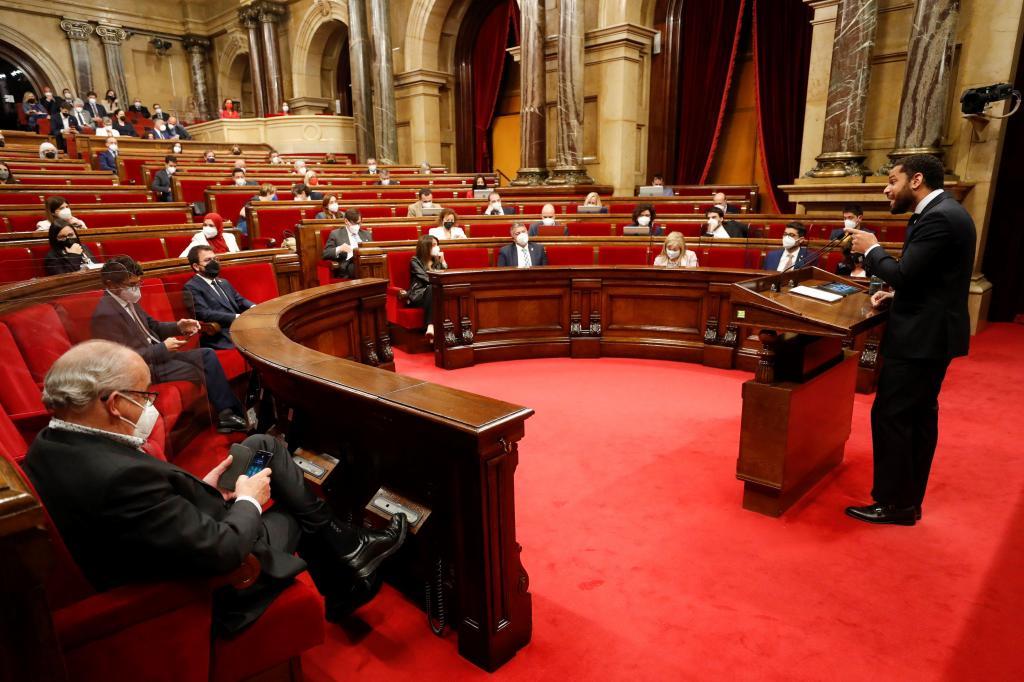Imagen de archivo de la sesin de investidura del Parlament