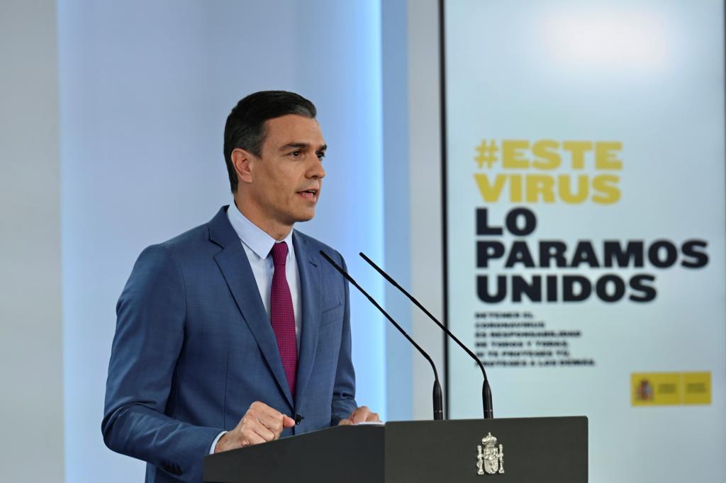 Pedro Snchez, durante el anuncio de la remodelacin de su Gobierno.