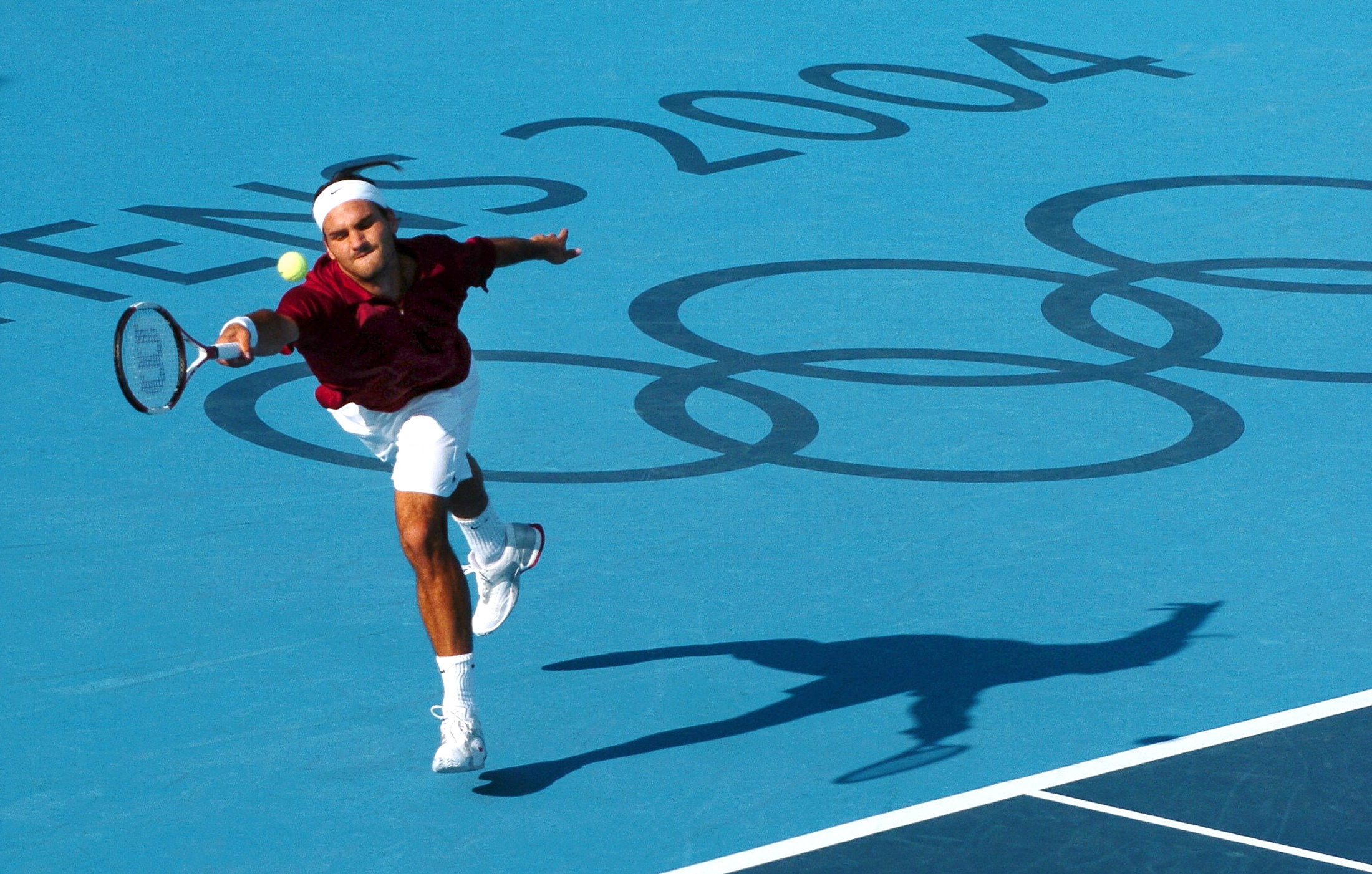 Federer, en los Juegos de Atenas 2004.