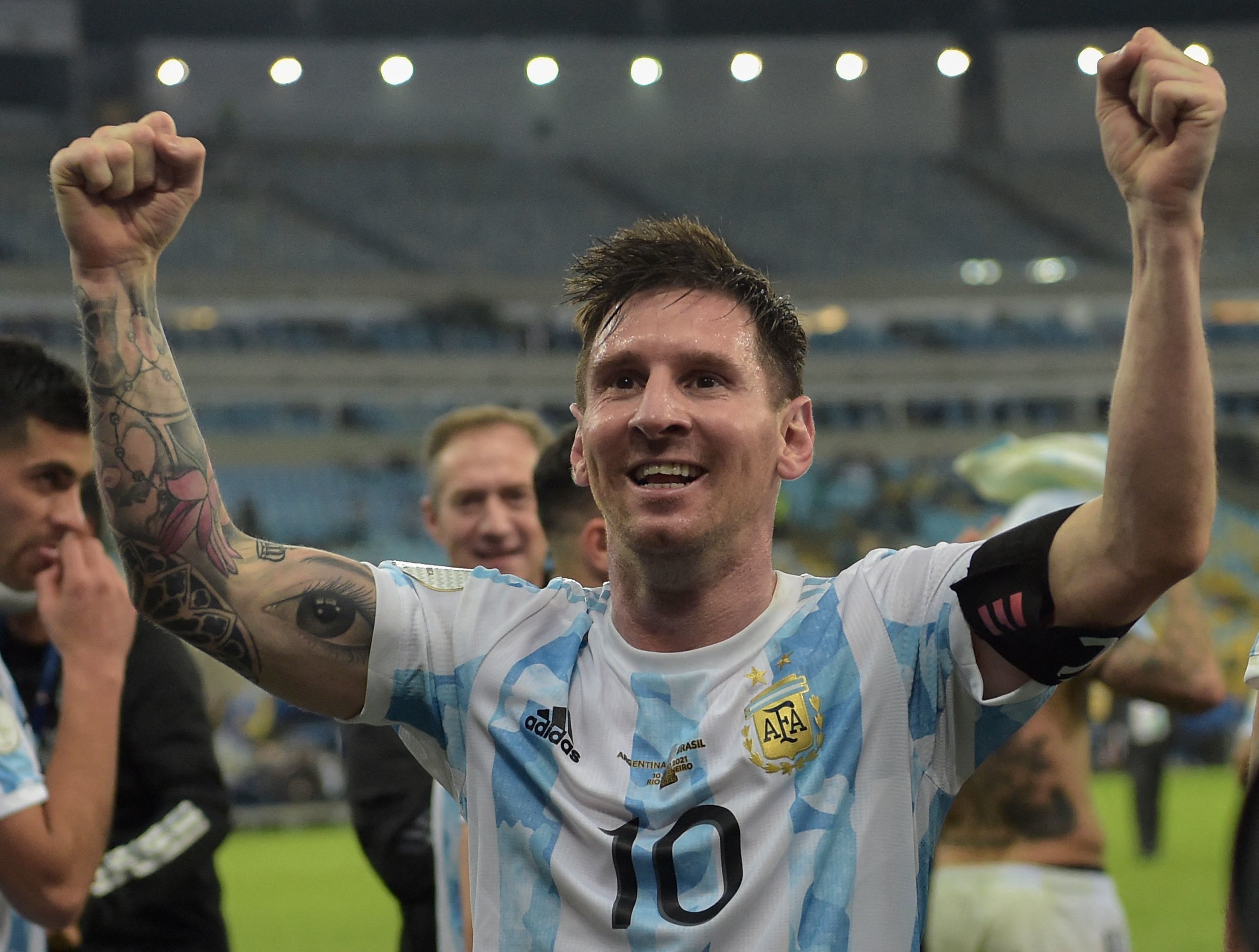 Leo Messi, tras ganar la Copa Amrica con Argentina.