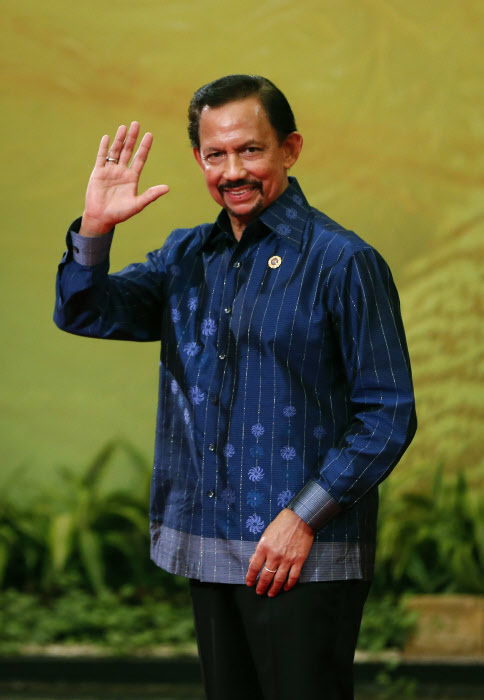 Hassanal Bolkiah, sultán de Brunéi.