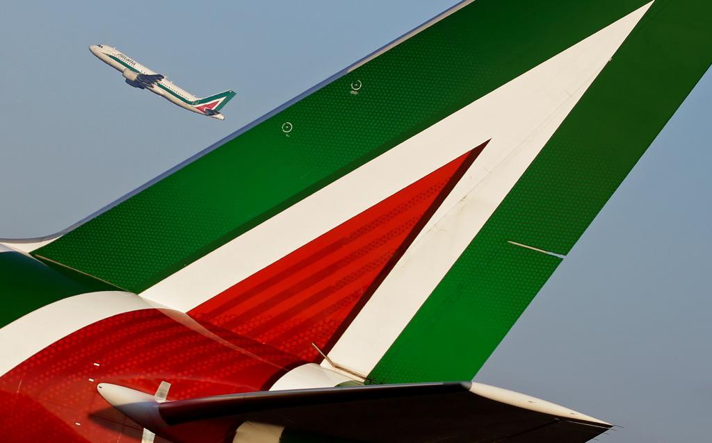 Logo de un avión de Alitalia