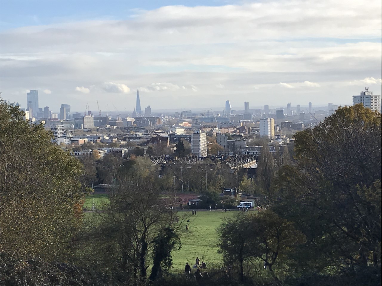 Vista de Londres desde el parque