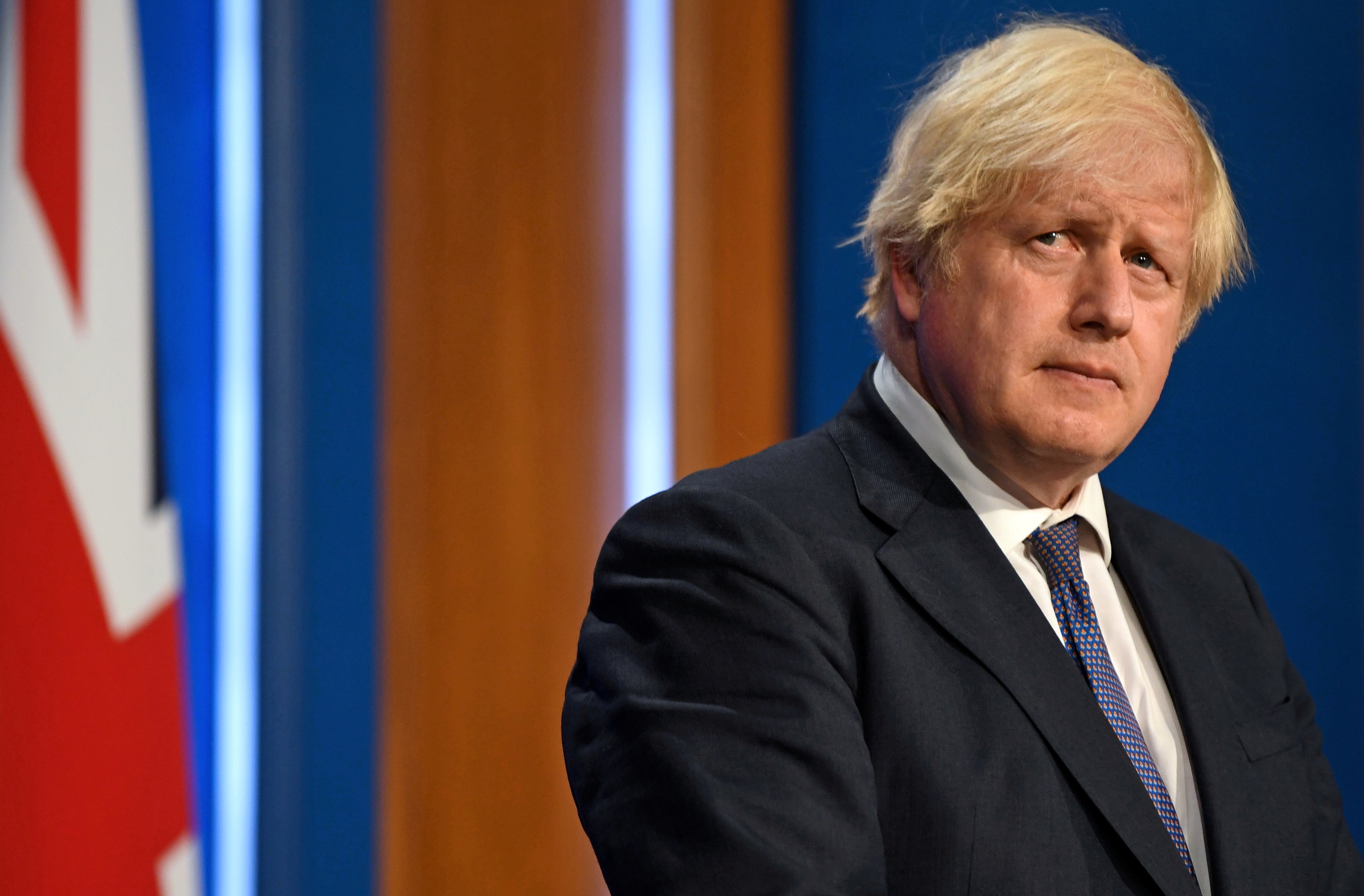 El primer ministro britnico, Boris Johnson, en Downing Street.
