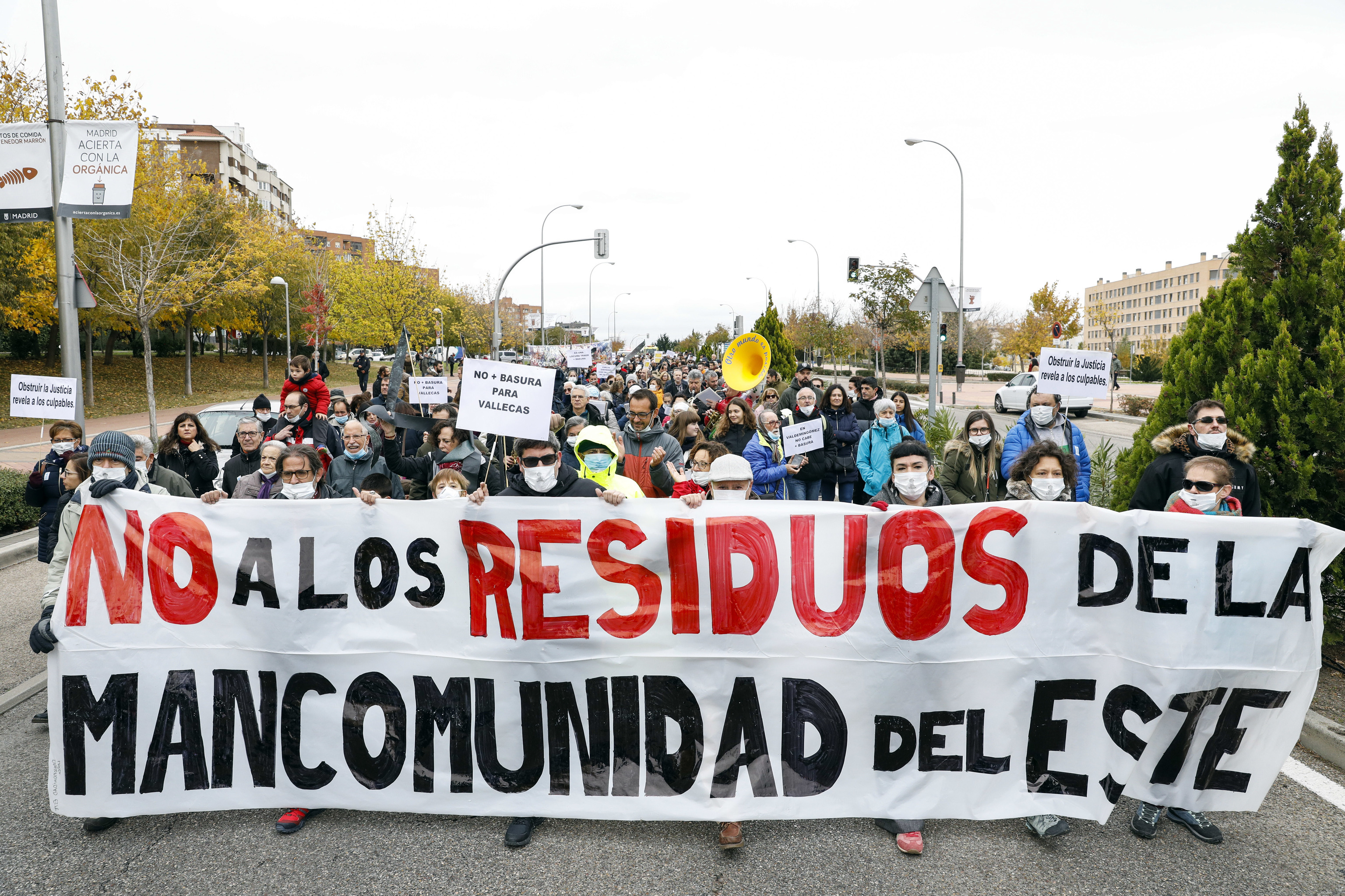 Manifestacin contra los residuos de la Mancomunidad del Este celebrada en 2018.