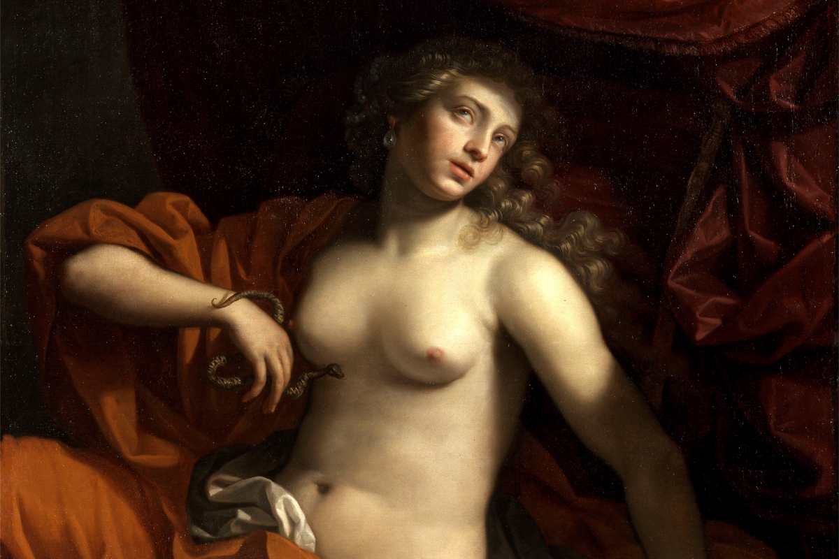 Cleopatra, por Benedetto Gennari (1633-1715).