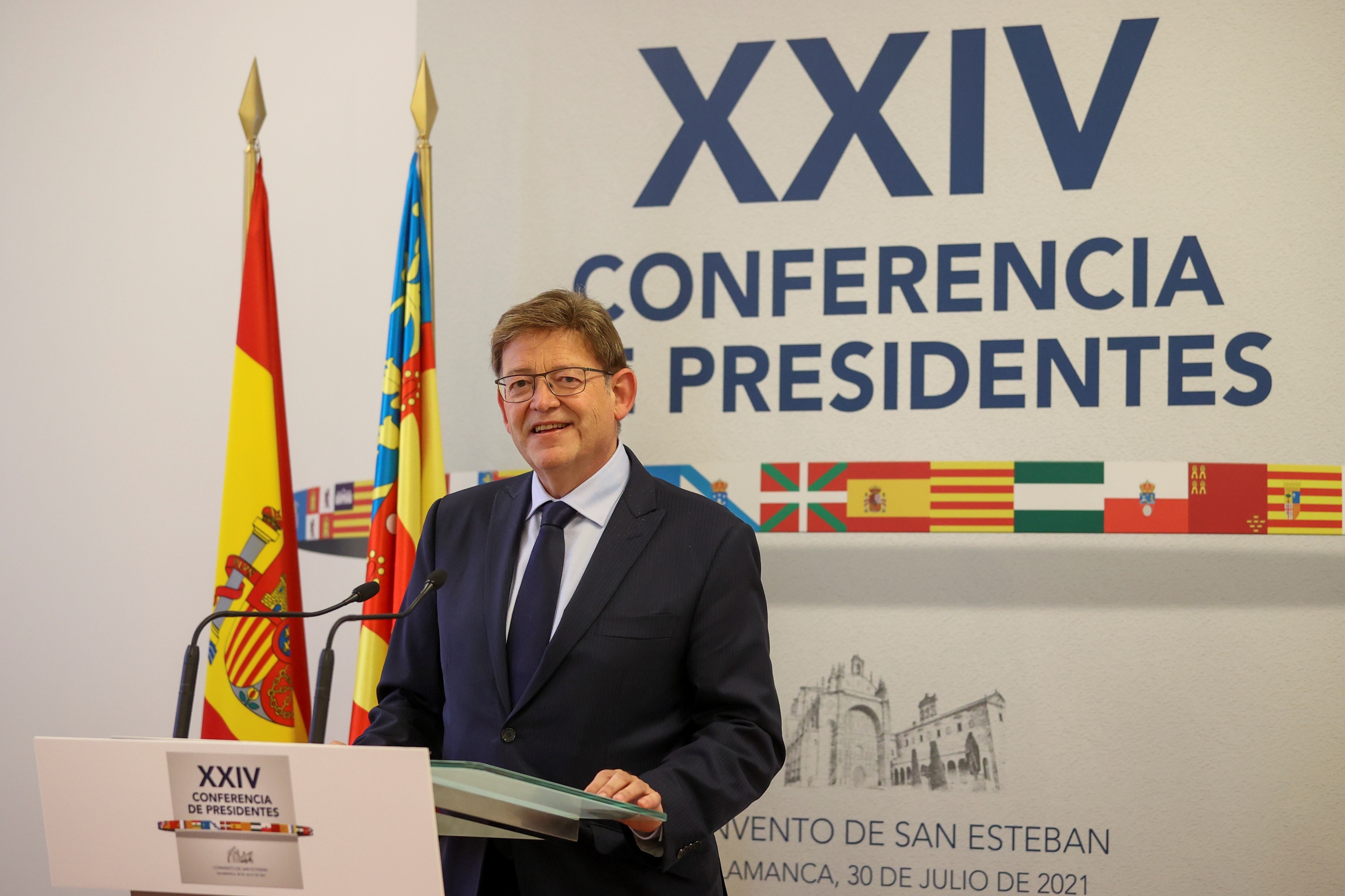 Ximo Puig, en la Conferencia de Presidentes en Salamanca.