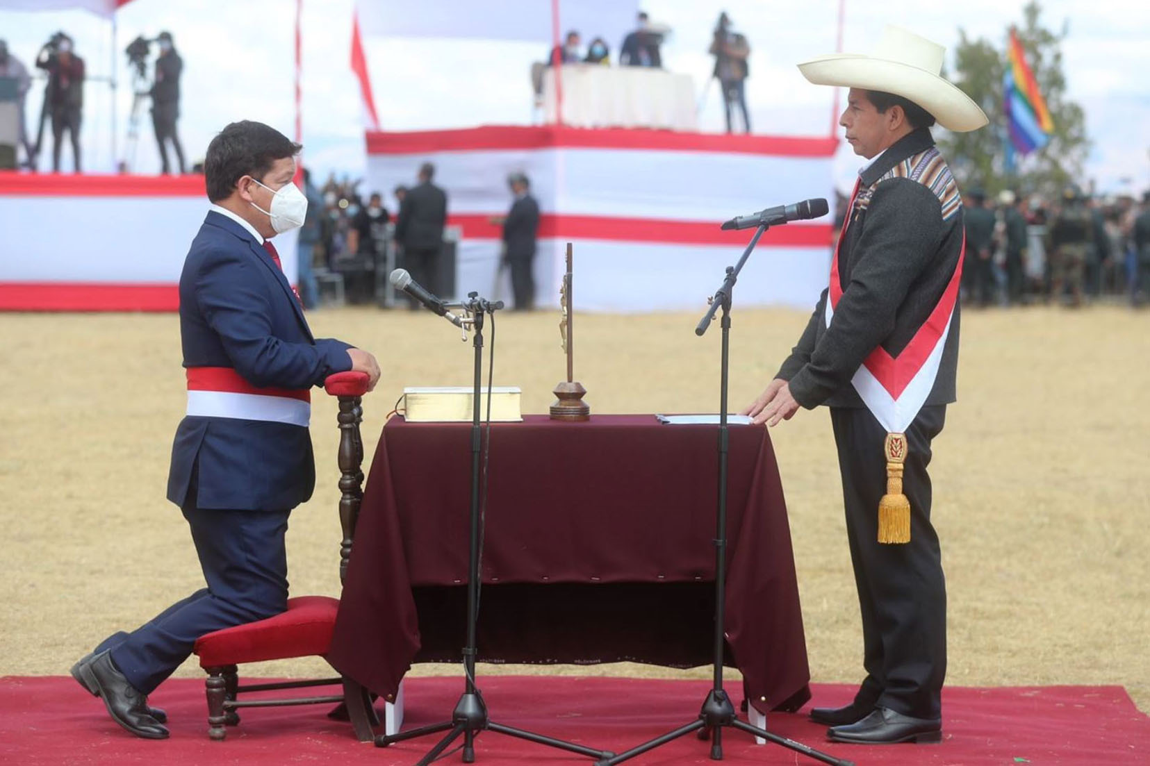Guido Bellido jura como primer ministro de Perú.