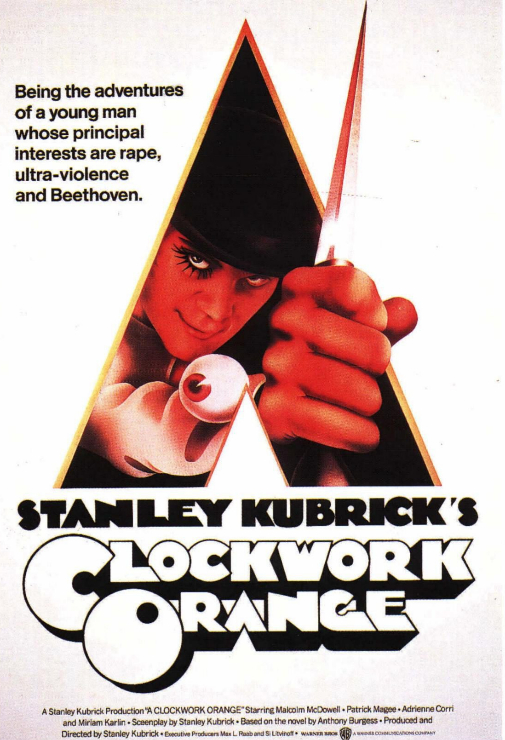 Cartel de la pelcula de Kubrick de 1971.