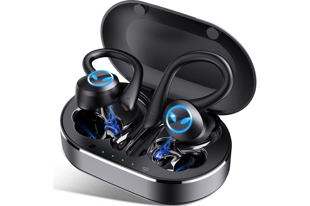 Auriculares deportivos, auriculares Bluetooth, auriculares inalámbricos  pesados plegables, auriculares Bluetooth, máxima confiabilidad