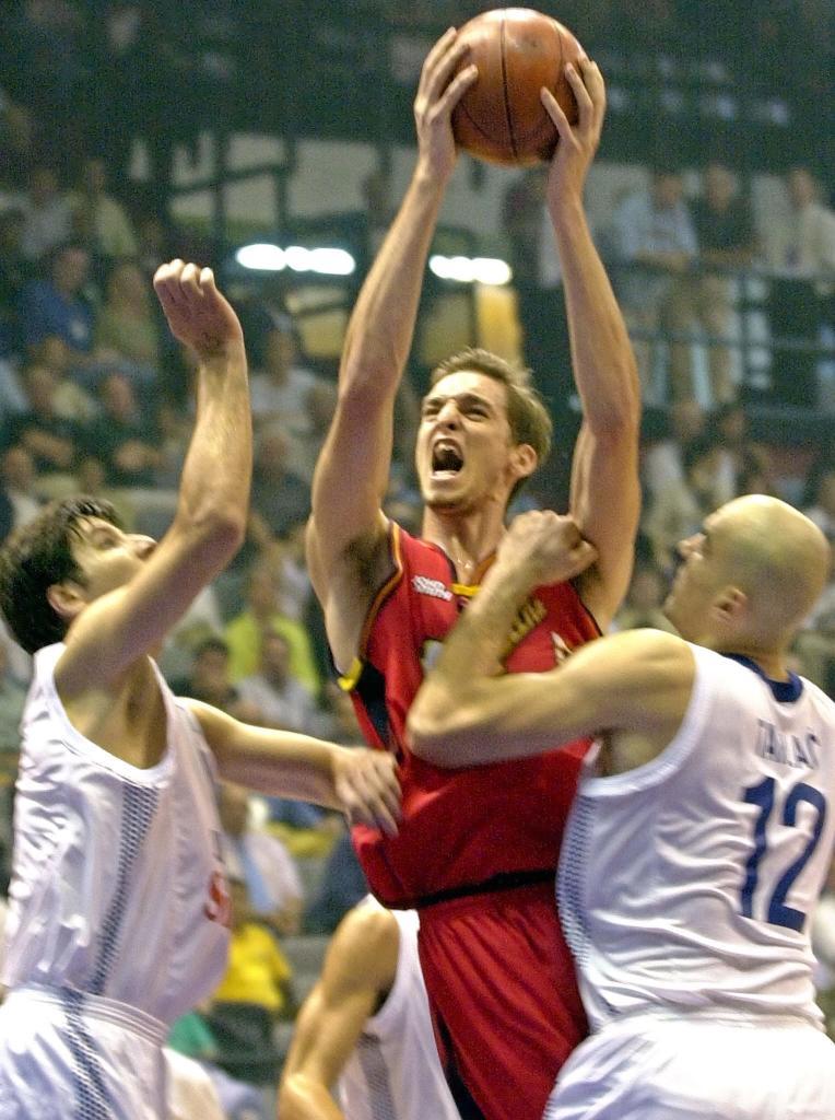 Pau Gasol, en el Eurobasket 2001.