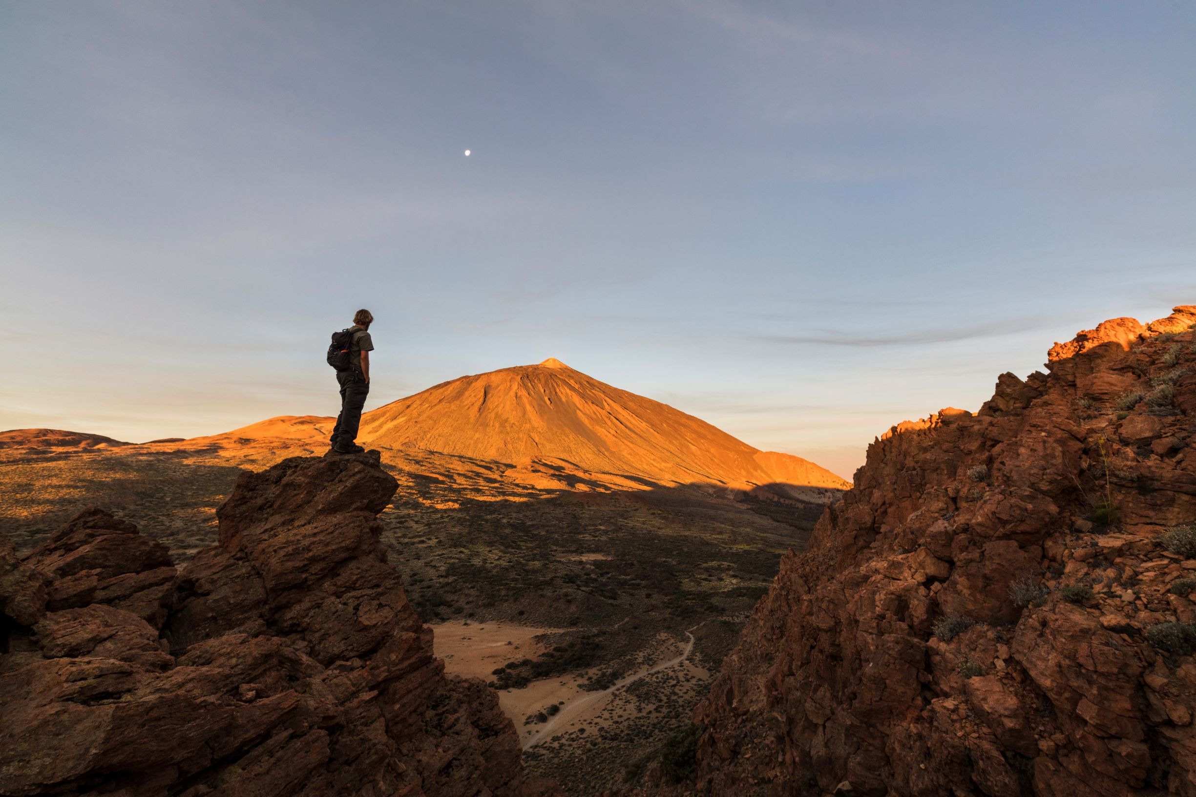 Atardecer en el Parque Nacional del Teide.