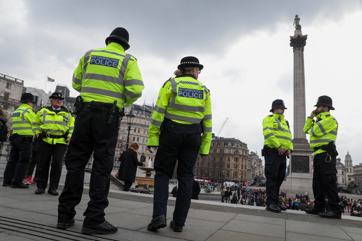 Agentes de la Polica londinense.