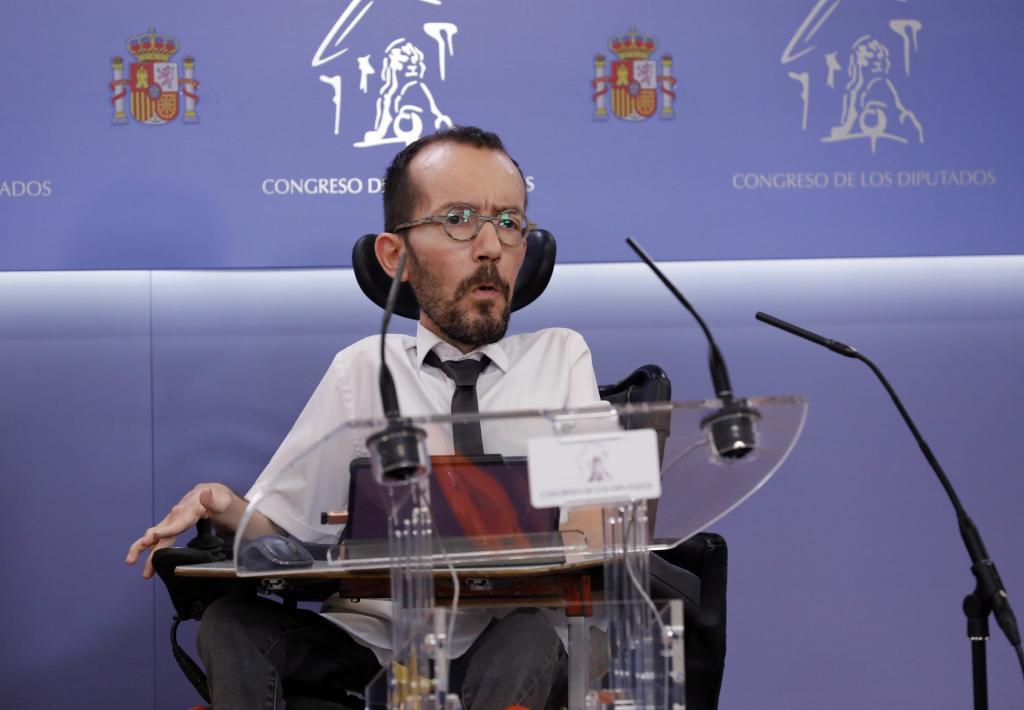 El portavoz parlamentario de Unidas Podemos, Pablo Echenique.
