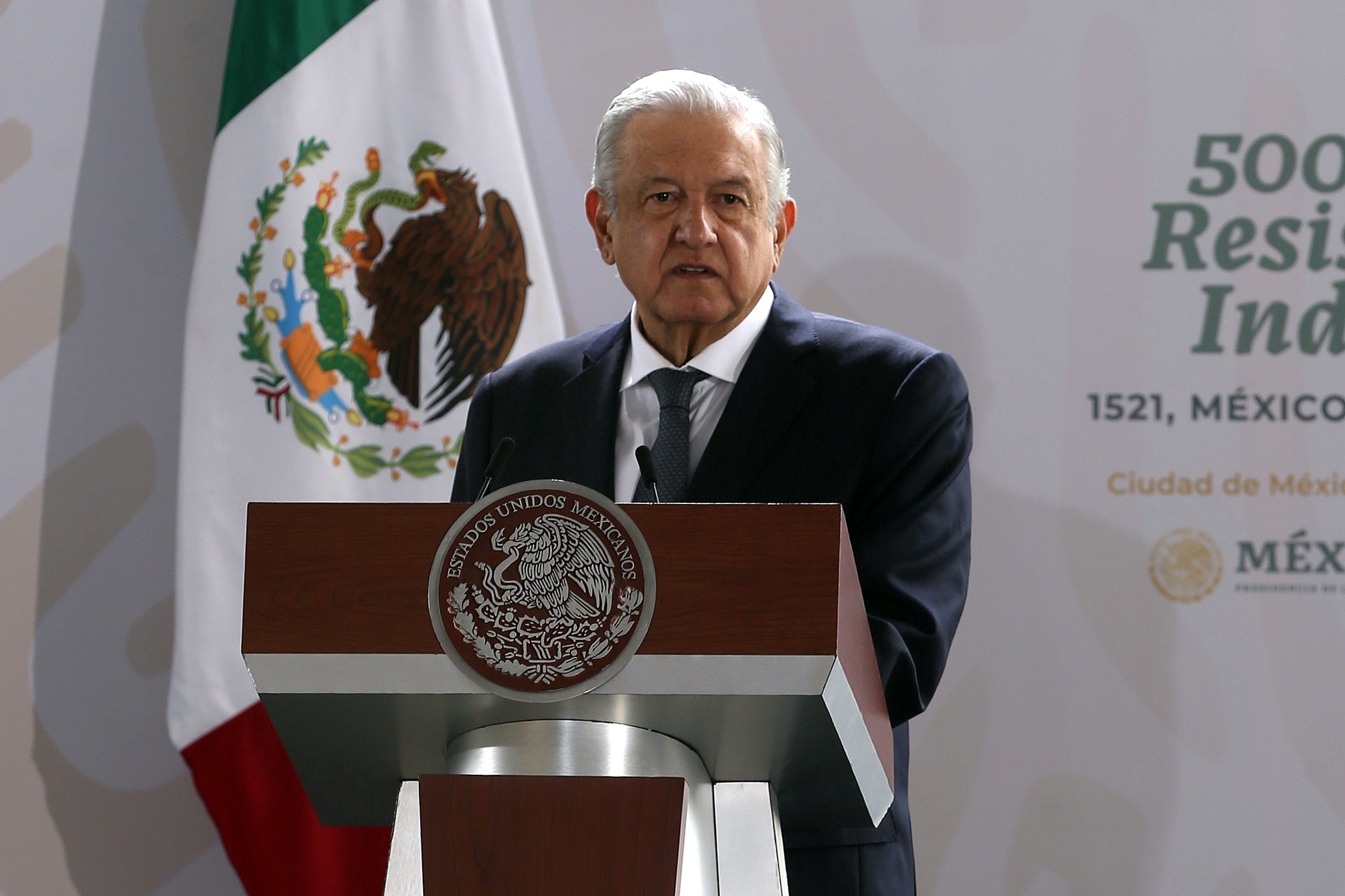 El presidente de México, Andrés Manuel López Obrador, este viernes.