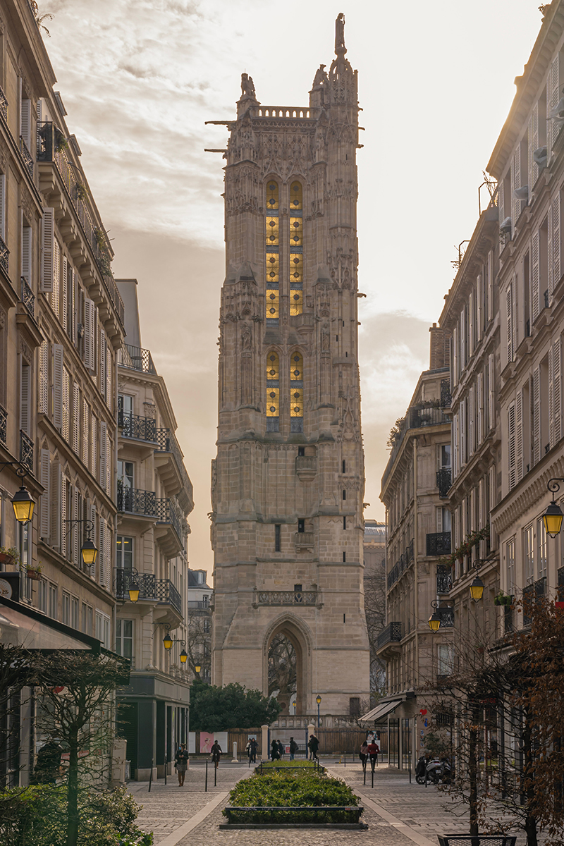 Imagen de la torre Saint Jacques en Pars.