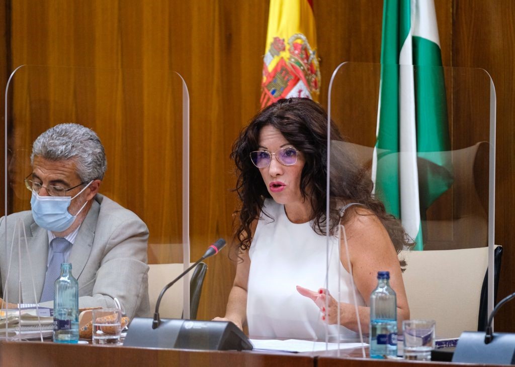 La consejera Roco Ruiz, en el Parlamento andaluz.