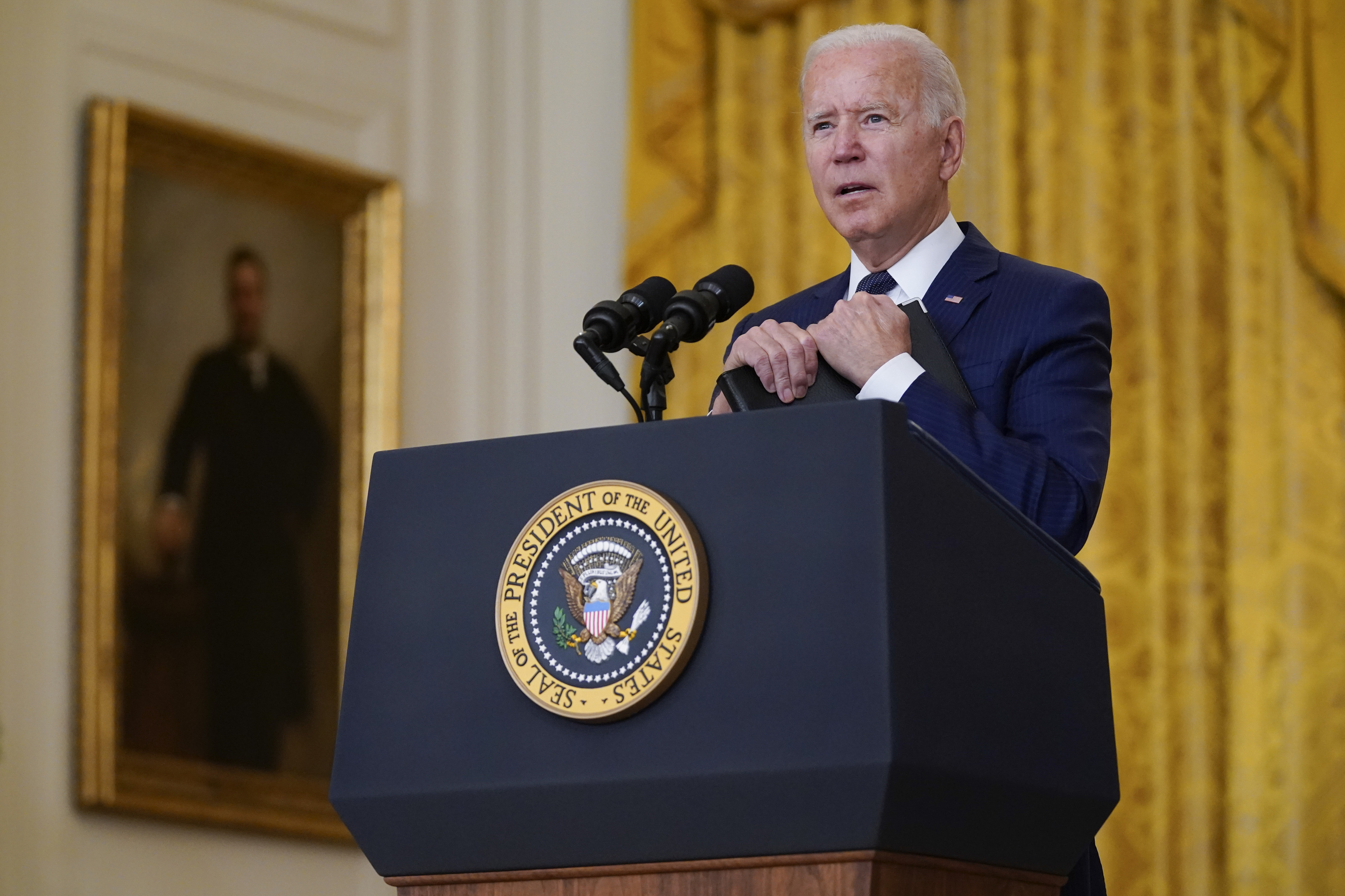 El presidente de Estados Unidos, Joe Biden, en una rueda de prensa.