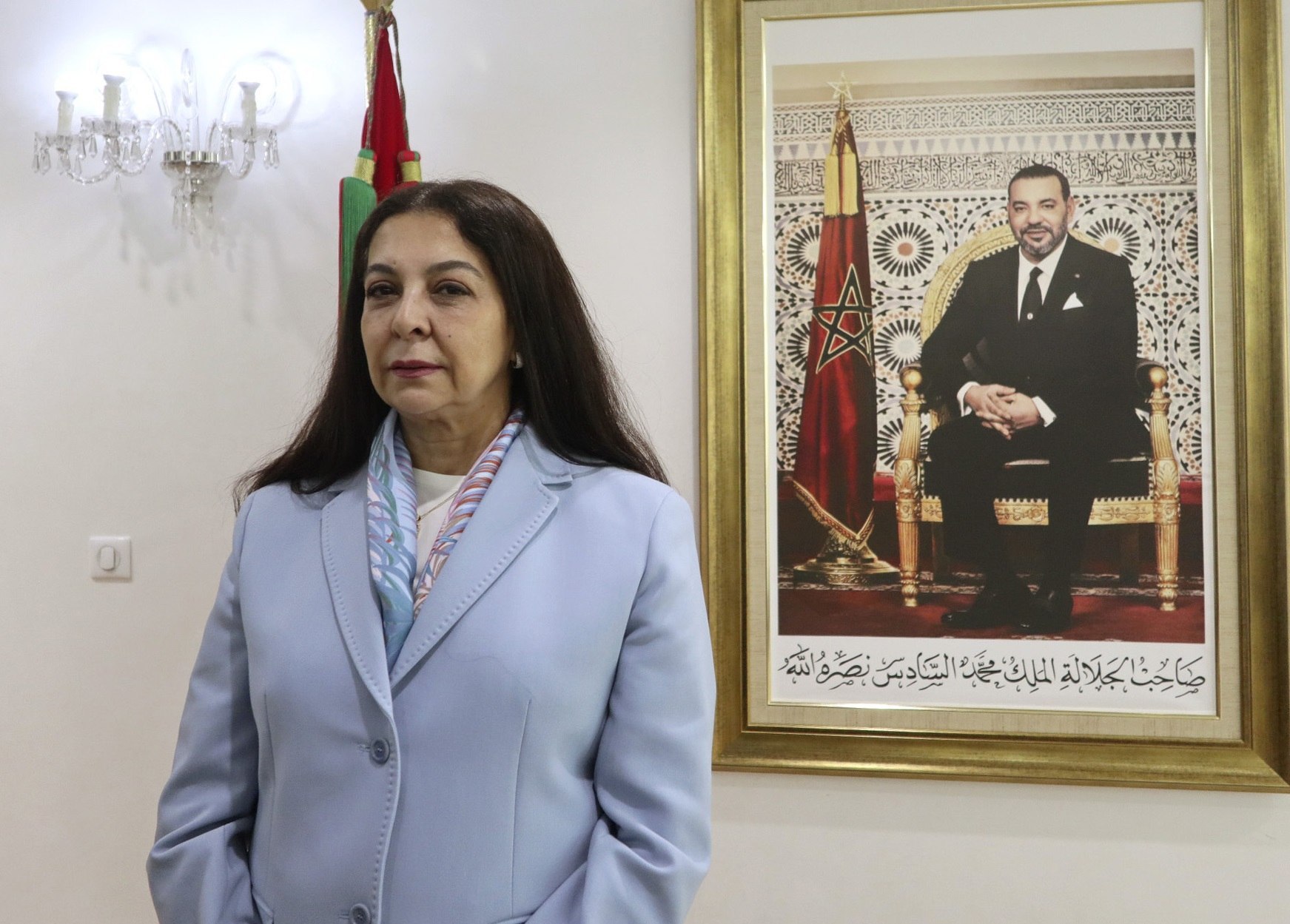 La embajadora marroqu en Espaa, Karima Benyaich, que todava permanece en Rabat.