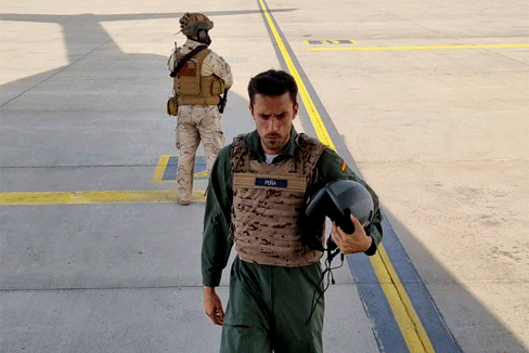 Mario Pea, piloto del A-400M entre Kabul y Dubi: "La evacuacin se haca con los motores en marcha como medida de seguridad"