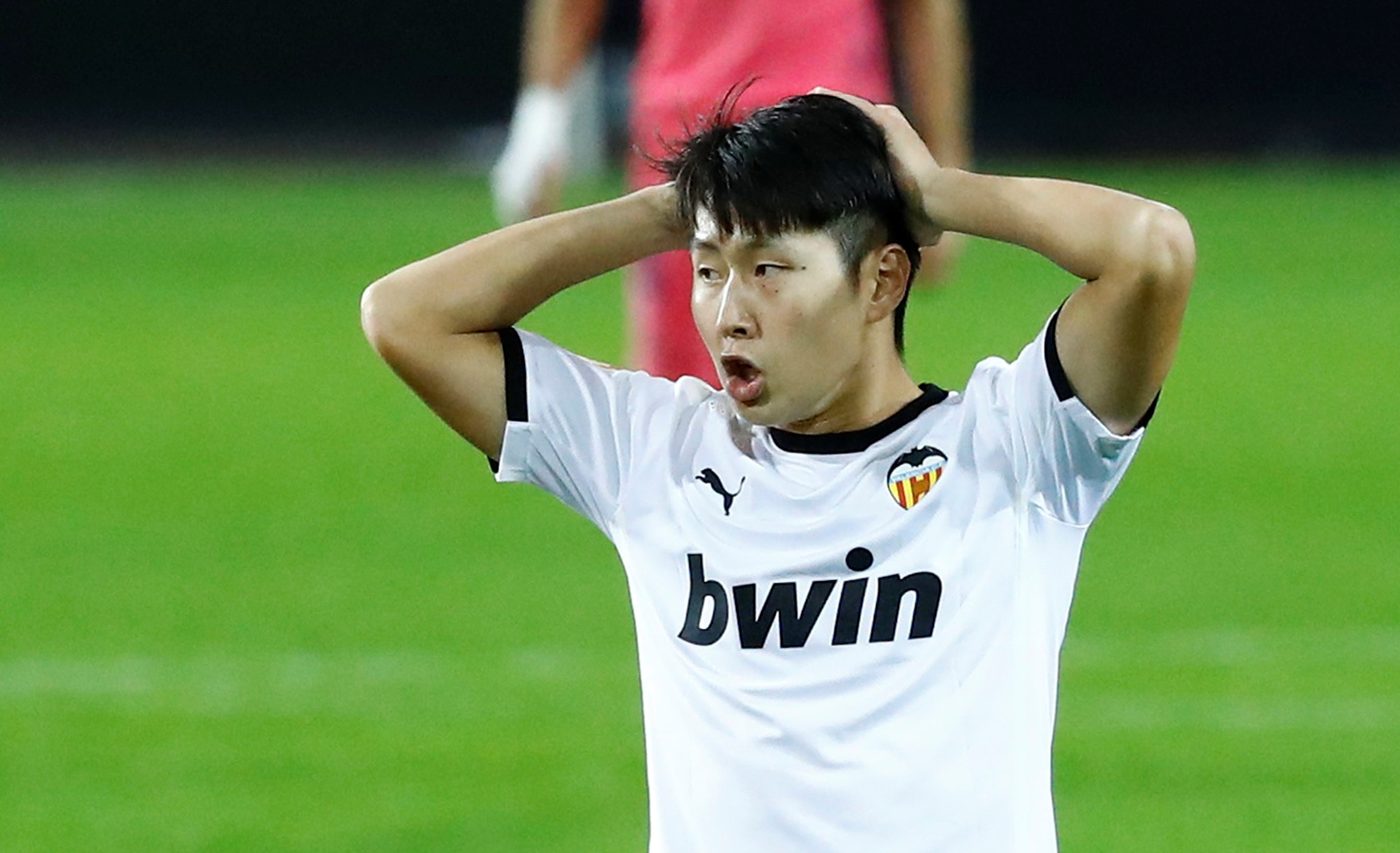 Kang In, en un partido del Valencia de la pasada temporada.