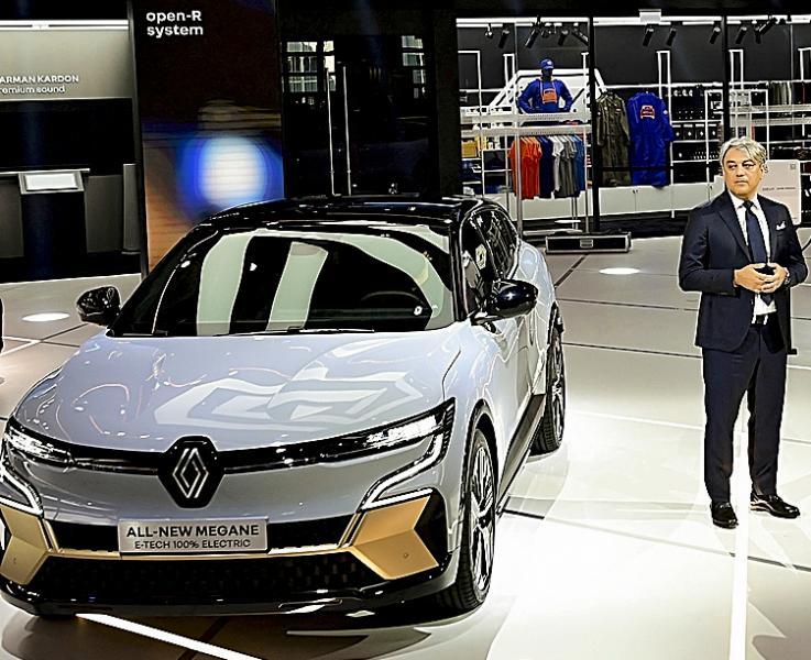 Luca de Meo, CEO de Renault Group, en la presentacin del Mgane E-Tech elctrico.