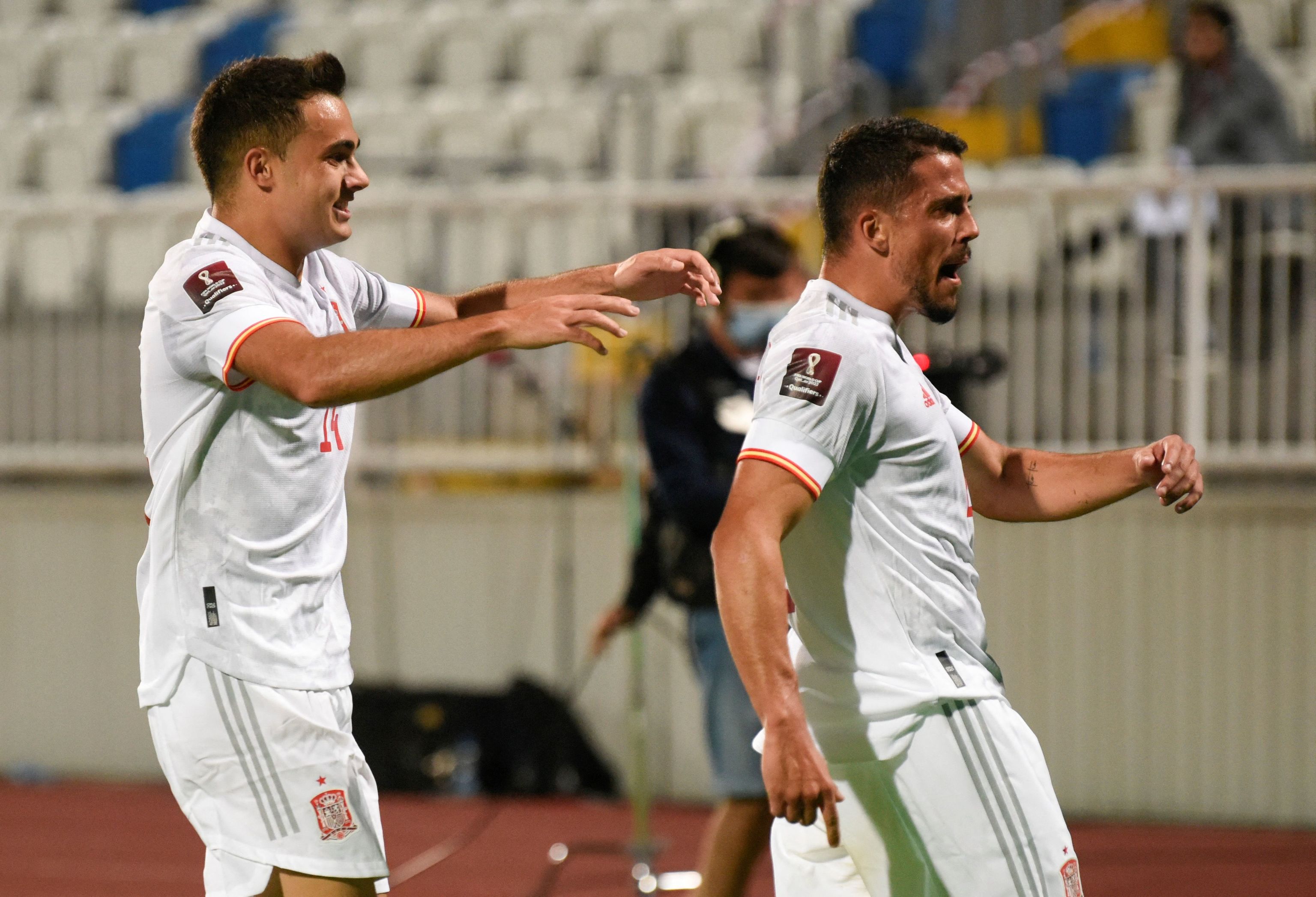 Fornals celebra su gol ante Kosovo.
