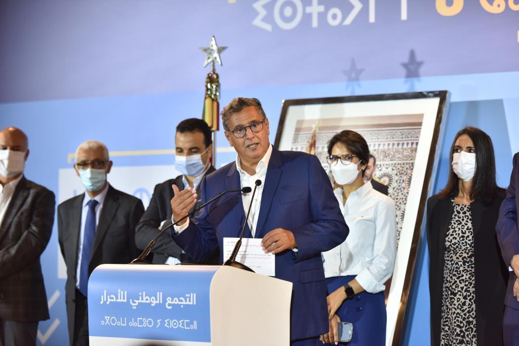 El vencedor en las elecciones marroques, Aziz Akhanuch.