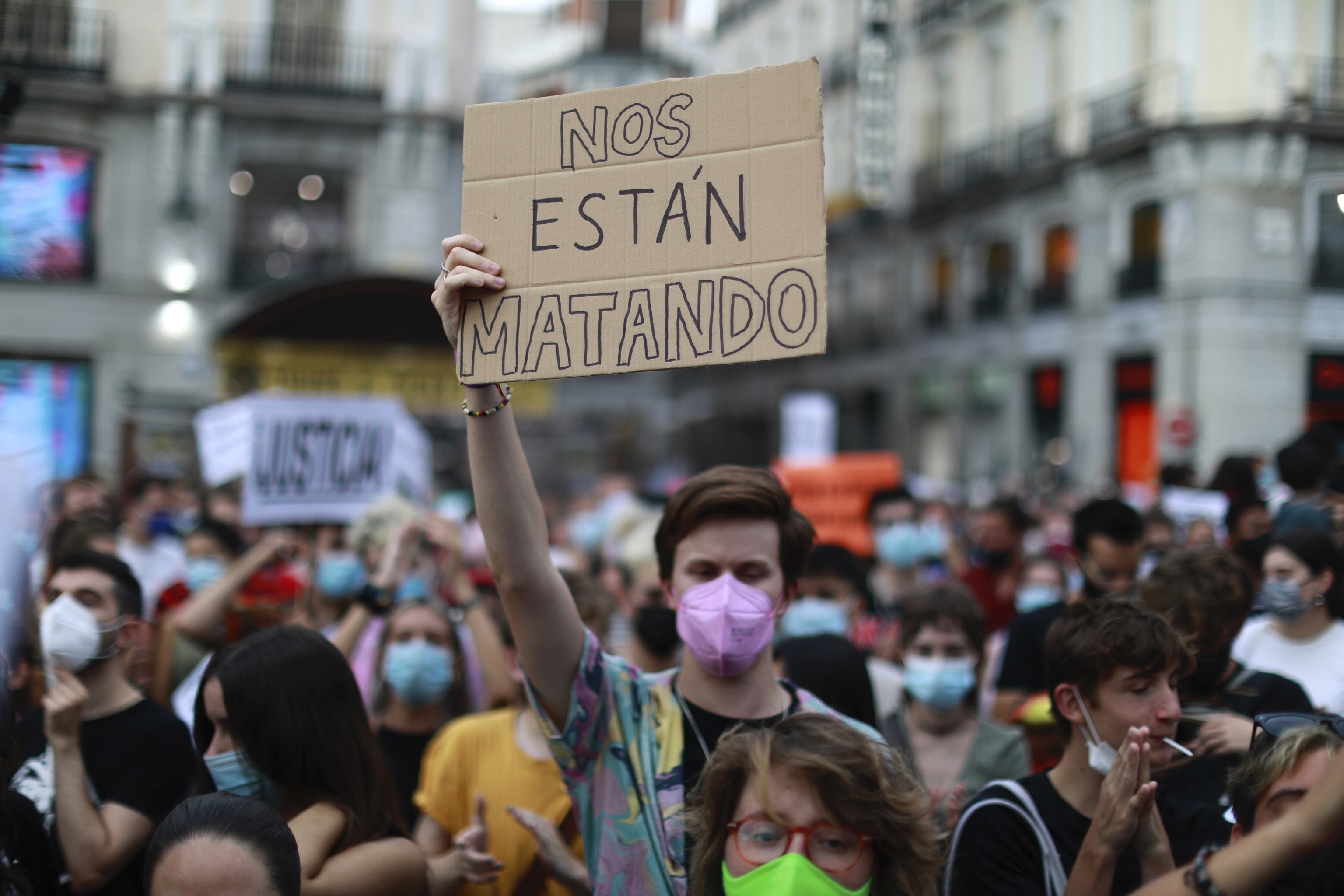Manifestacin contra la homofobia en Madrid.