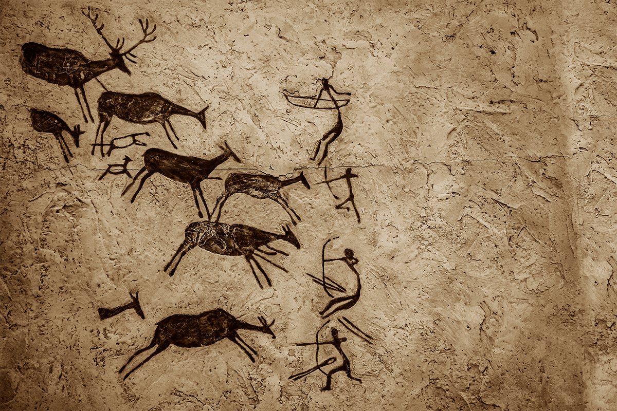 Pinturas aparecidas en la cueva de los Caballos (Castelln)