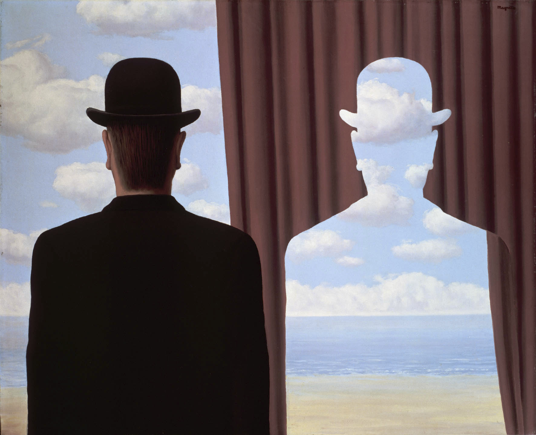 Una de las obras de Magritte.