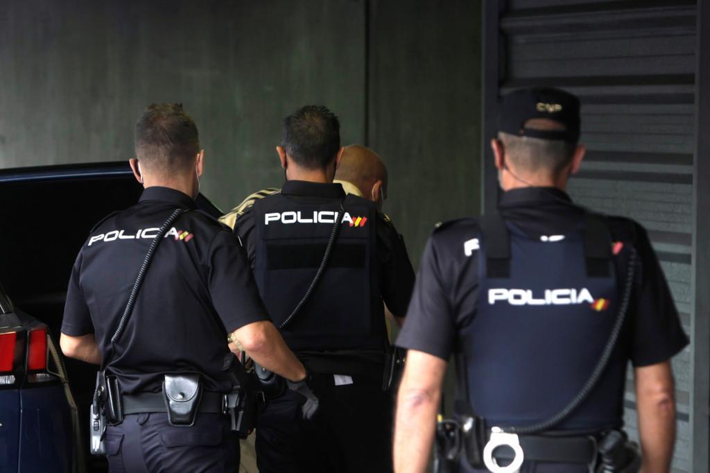 Agentes de la Polica Nacional.