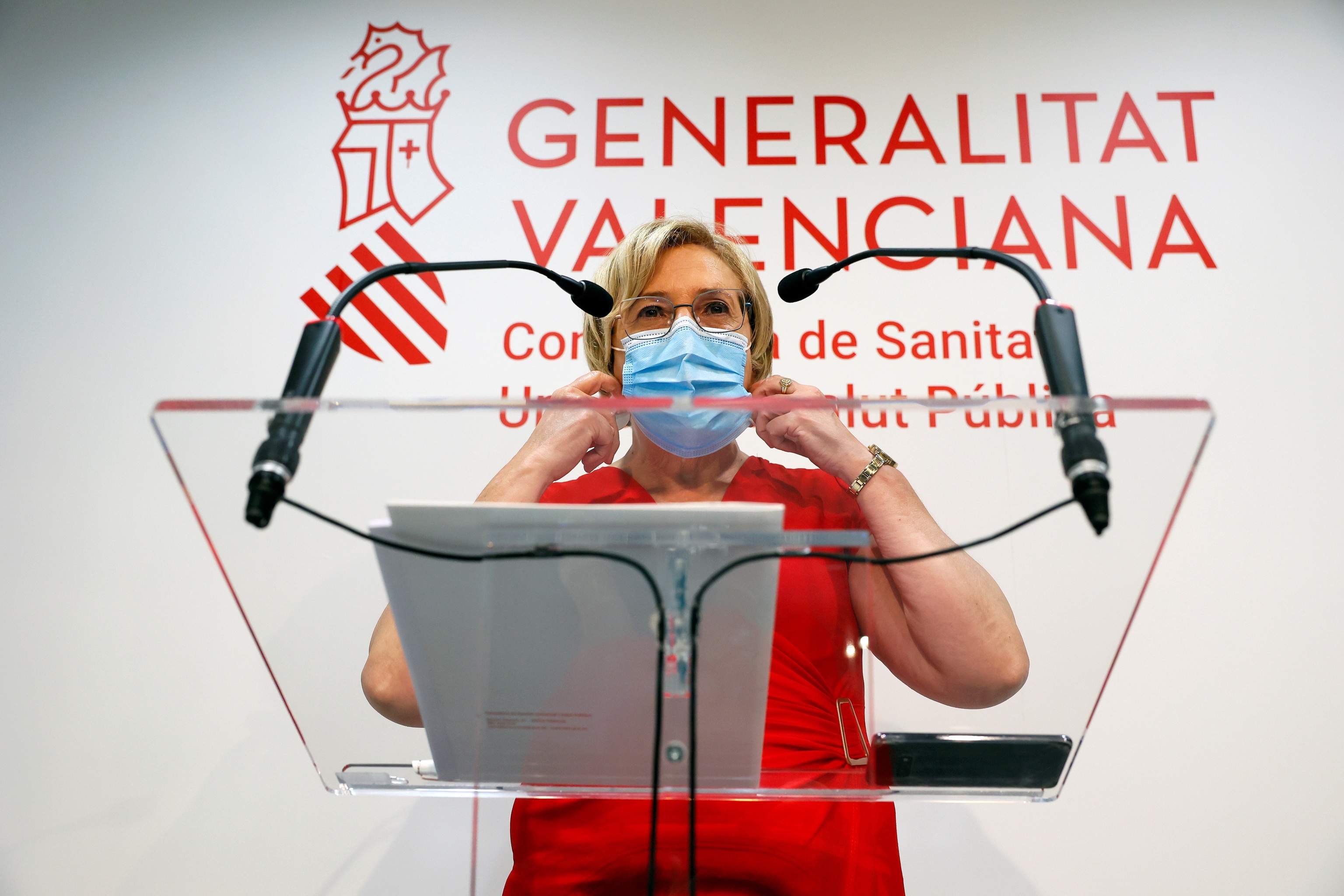 La consellera Ana Barcel, en una comparecencia.