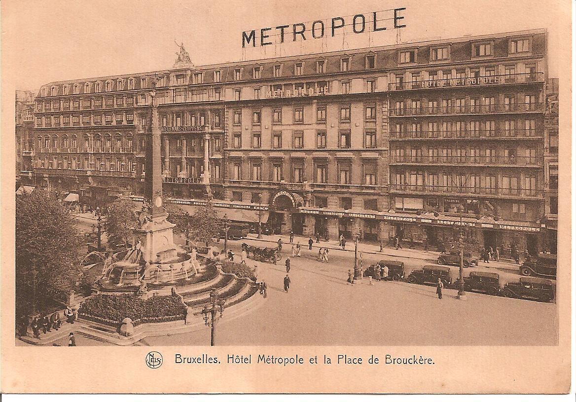 El Hotel Metropole de Bruselas en la dcada de 1920.