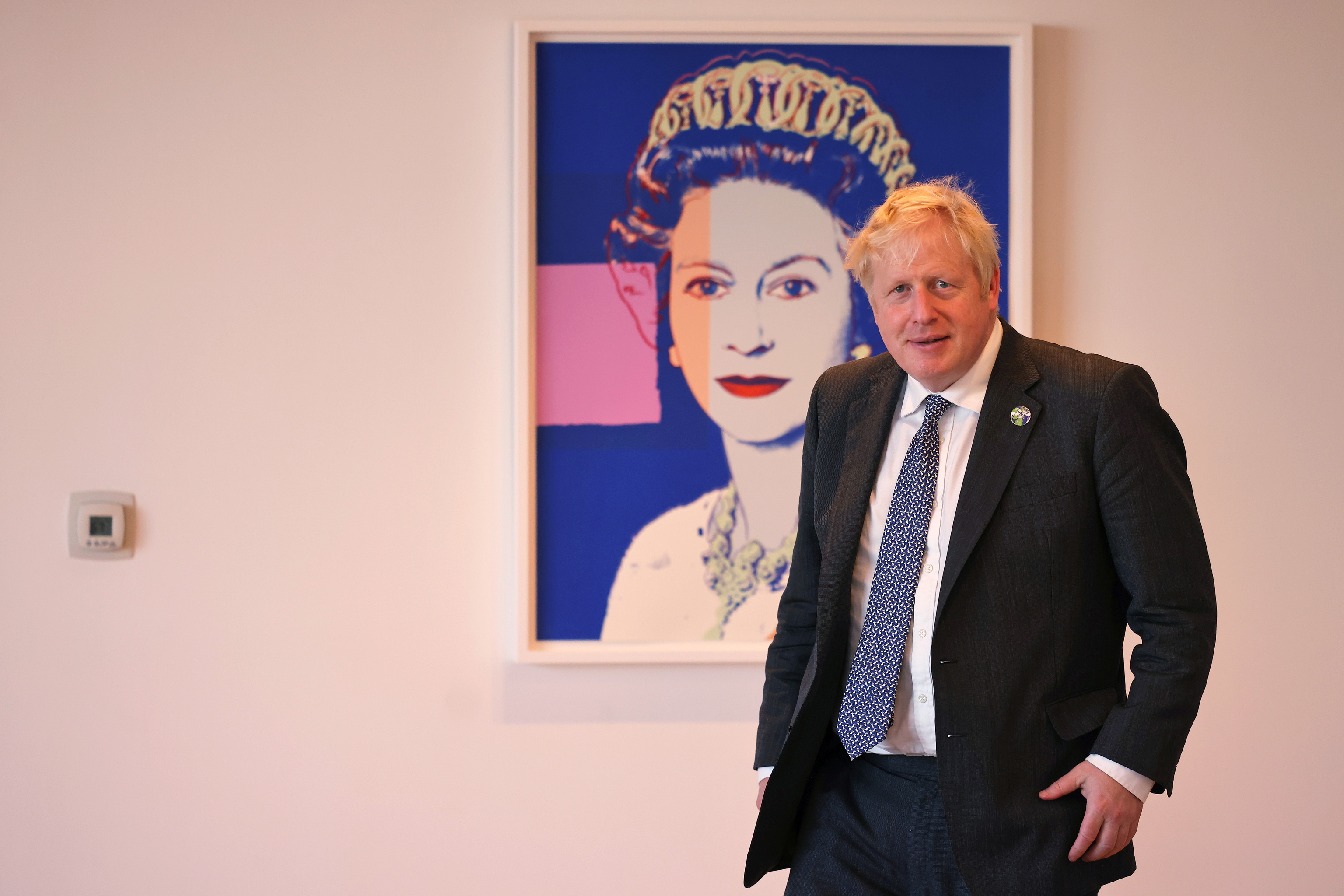 El premier, Boris Johnson, en la embajada britnica en Nueva Yok.