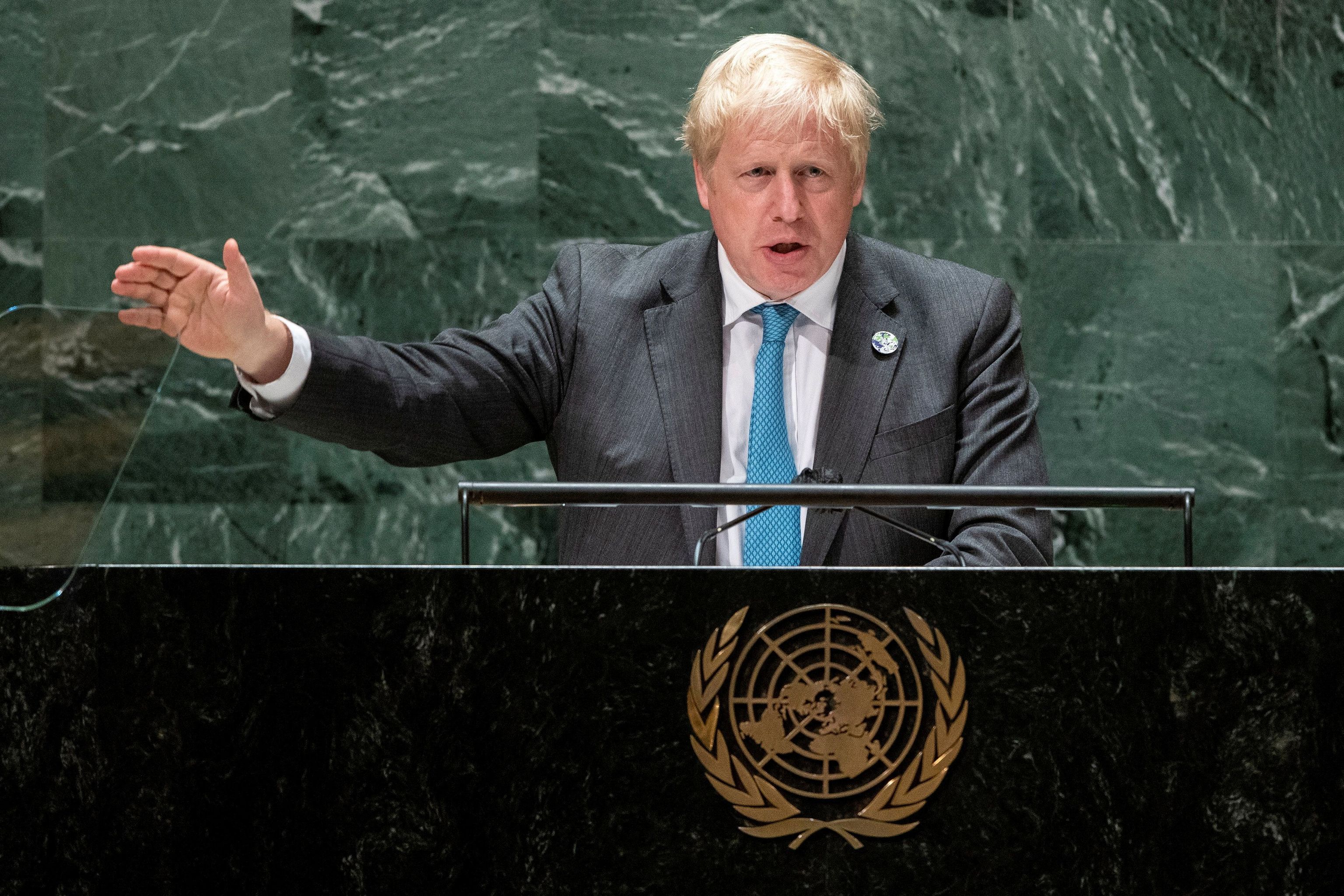 Boris Johnson, durante su intervencin.