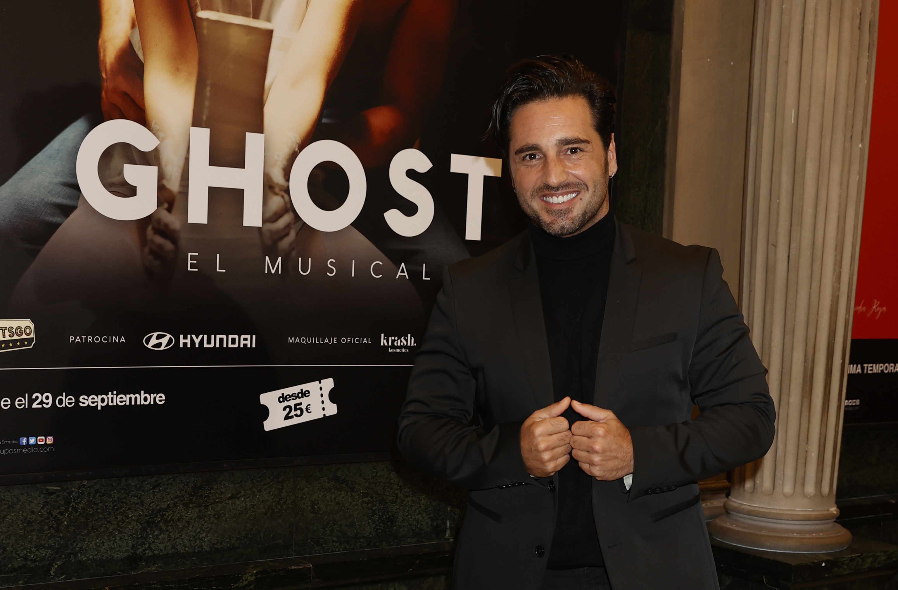 David Bustamente, en la presentacin en Madrid del musical 'Ghost'