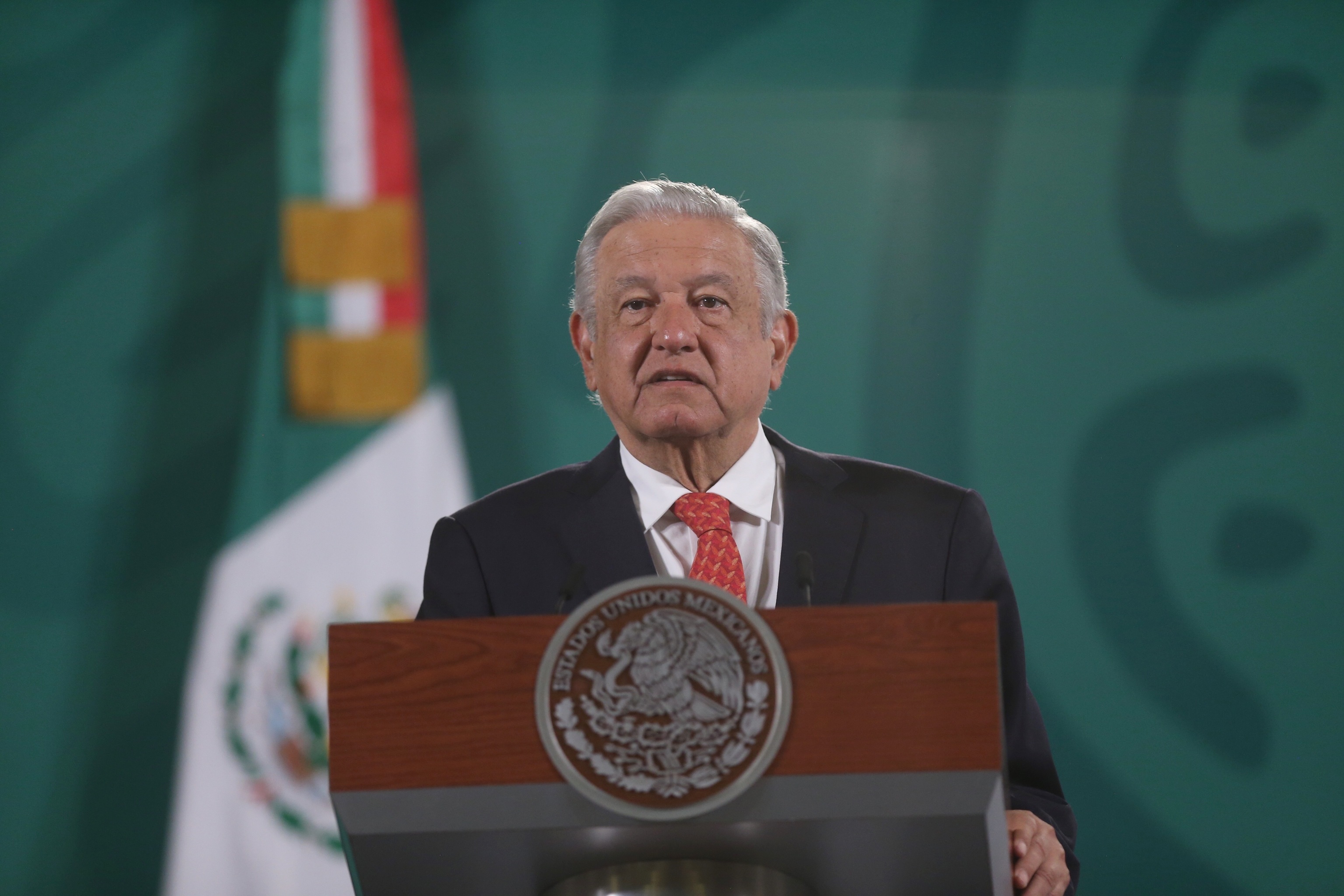 El presidente de México, Andrés Manuel López Obrador, en el Palacio Nacional.