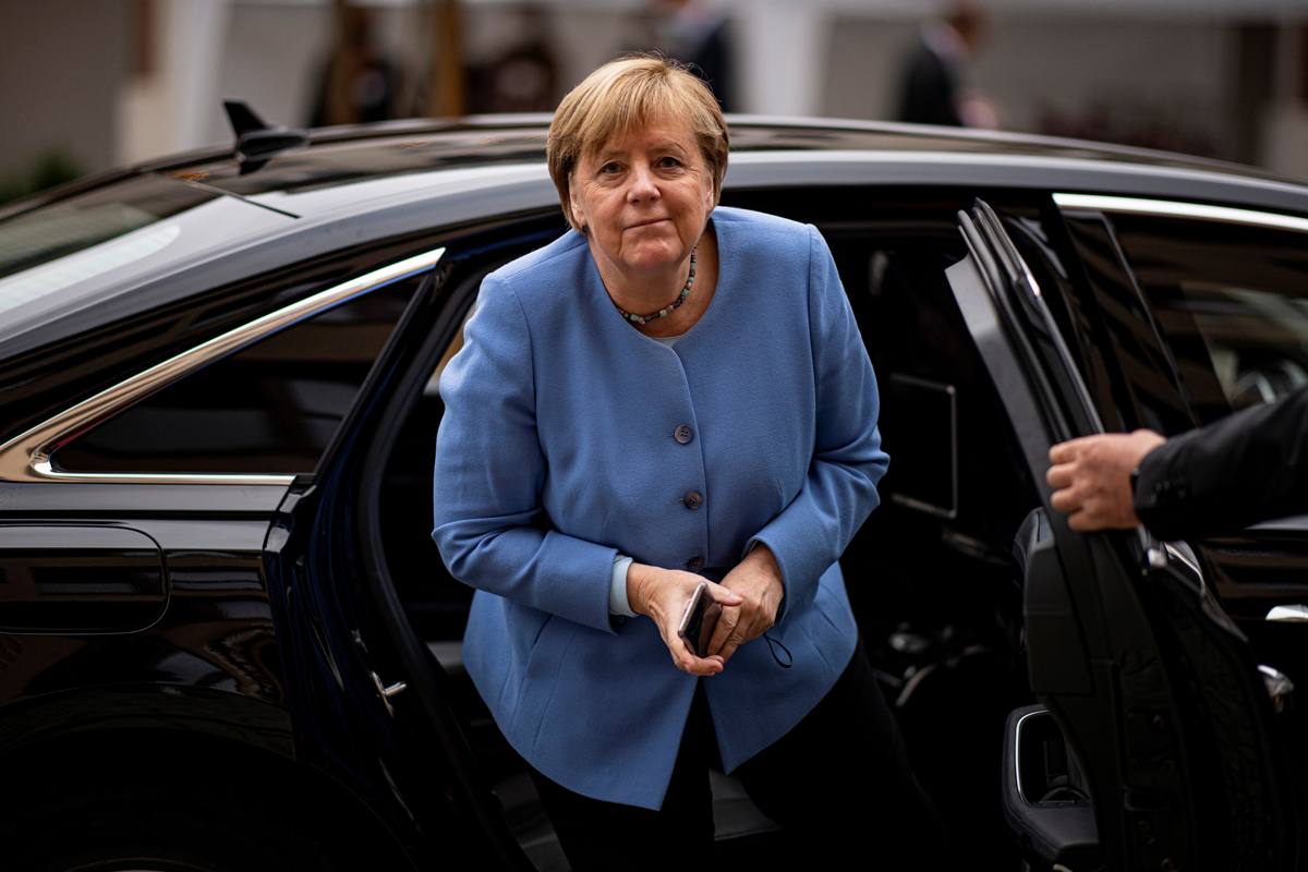La canciller en funciones, Angela Merkel.