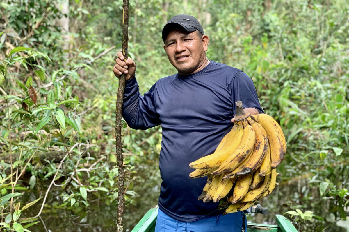 Freddy Yavinate, miembro de la comunidad indígena de Sabanitas.
