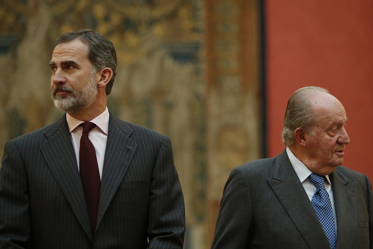 Felipe VI y el Rey Emrito, en mayo de 2019.