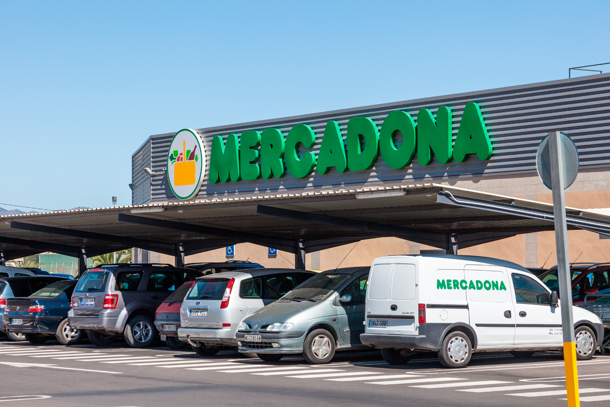 Supermercado de Mercadona en Murcia.