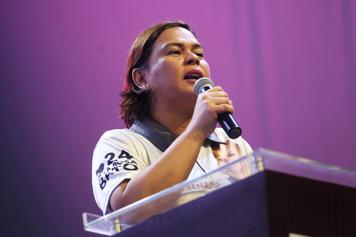 Sara Duterte-Carpio, hija de Rodrigo Duterte y alcaldesa de Davao.